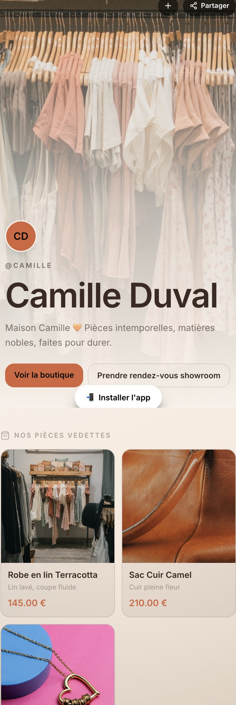 Camille — boutique